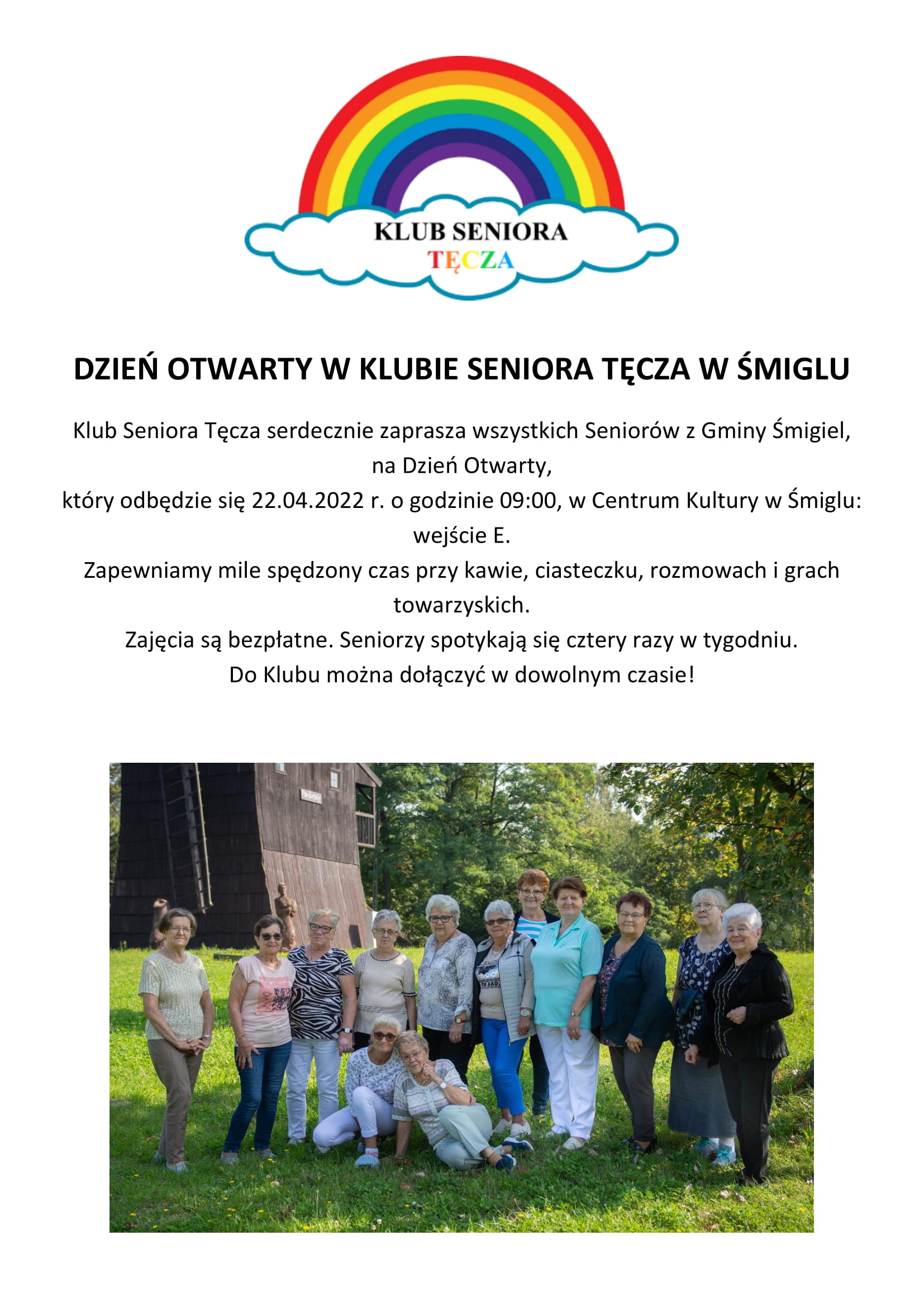 Dzień otwarty w Klubie Seniora Tęcza w Śmiglu
