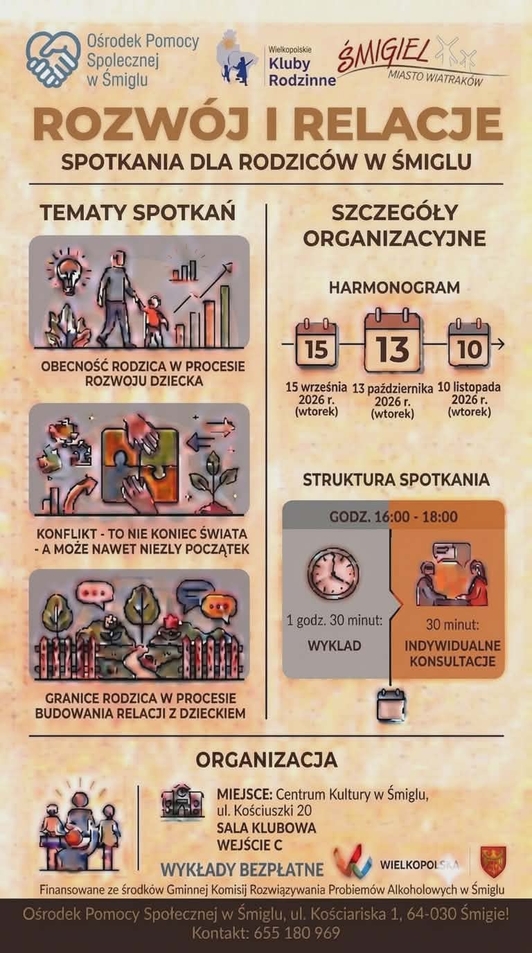 plakat wykłady dla rodzic&oacute;w
