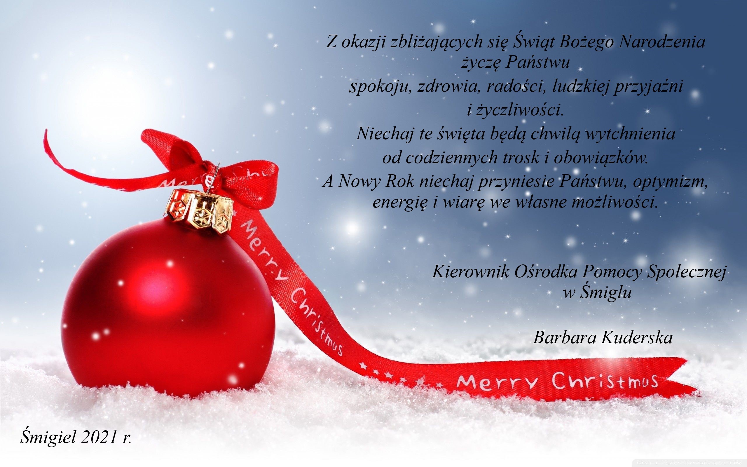 Życzenia świąteczne