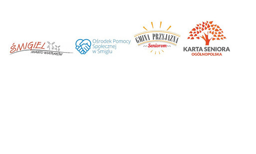 Logotyp Śmiasto Wiatraków   Logotyp Ośrodek Pomocy Społecznej  Logotyp Gmina Przyjazna Seniorom   Logotyp Ogólnopolska Karta Seniora