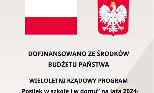 plakat „Posiłek w szkole i w domu” na lata 2024-2028