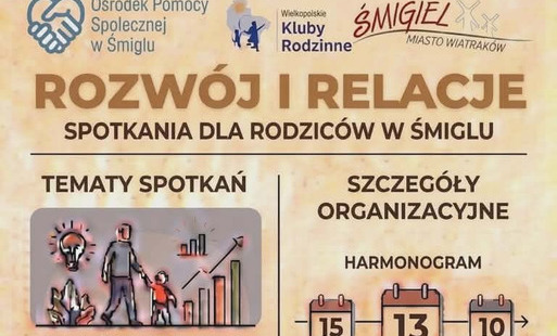 Zapraszamy na kolejny wykład  psycholog Aleksandry Pokładeckiej dotyczący relacji w rodzinie. Tym razem przyjrzymy się konfliktom.  Spotykamy się 13 października 2026 r. w Centrum Kultury w Śmiglu.  Ze względów organizacyjnych wprowadzamy zapisy na wykład. Spotkanie odbędzie się, jeżeli zapisze się co najmniej 15 osób.  Przyjmujemy zapisy do 5 października 2026 r. pod nr tel. 690 483 203, lub. 655 180 969, mailowo – ops@smigiel.pl lub osobiście.  Każda osoba, która się zapisze zostanie powiadomiona czy spotkanie się odbędzie.    Zachęcamy do zapisów!